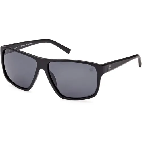 Square Polarized Sunglasses Dark Grey , unisex, Sizes: 61 MM - Timberland - Modalova