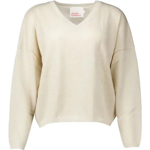 Creme Alicia Glitter Pullover , Damen, Größe: S - Absolut Cashmere - Modalova