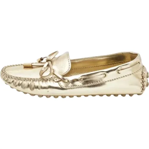 Pre-owned Leather flats , female, Sizes: 2 UK - Louis Vuitton Vintage - Modalova