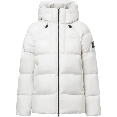 Weiße Textil Damen Puffer Jacke , Damen, Größe: M - ECOALF - Modalova