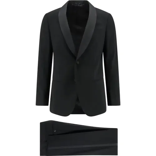 Shawl Lapel Suit , male, Sizes: M, XL - Giorgio Armani - Modalova