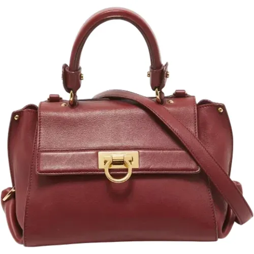 Pre-owned Leather handbags , female, Sizes: ONE SIZE - Salvatore Ferragamo Pre-owned - Modalova