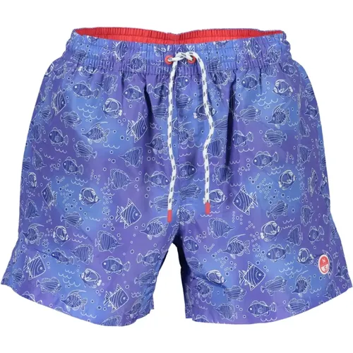 Lila Badehose im Boxer-Stil , Herren, Größe: 2XL - North Sails - Modalova