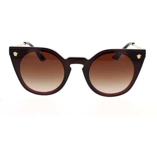 Cat-eye Sunglasses in Acetate , unisex, Sizes: 60 MM - Versace - Modalova