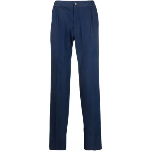 Relaxed-Cut Elasticated Jeans , male, Sizes: XL - Kiton - Modalova