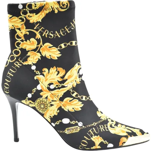 Schwarze flache Schuhe - Versace Jeans Couture - Modalova