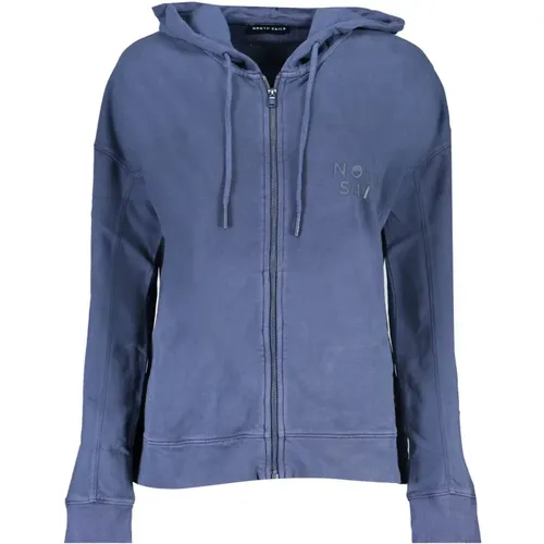 Hooded Sweatshirt with Zipper , female, Sizes: S, L, M - North Sails - Modalova