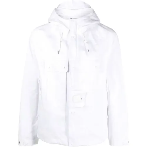 Weiße Oversize Metropolis Jacke , Herren, Größe: XL - C.P. Company - Modalova