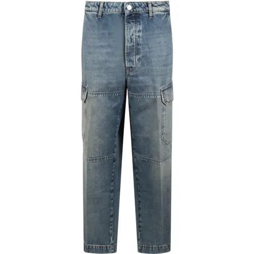 Cargo Jeans Regular Fit Cotton Denim , male, Sizes: W30, W31, W33, W32, W29 - Nine In The Morning - Modalova