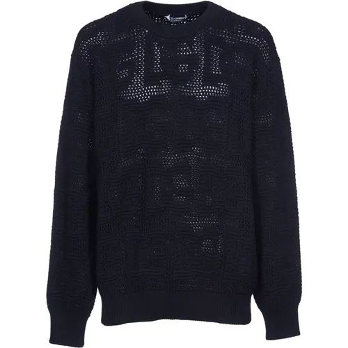 Sweaters with Pinafore Metal Detail , male, Sizes: L, XL - Dolce & Gabbana - Modalova