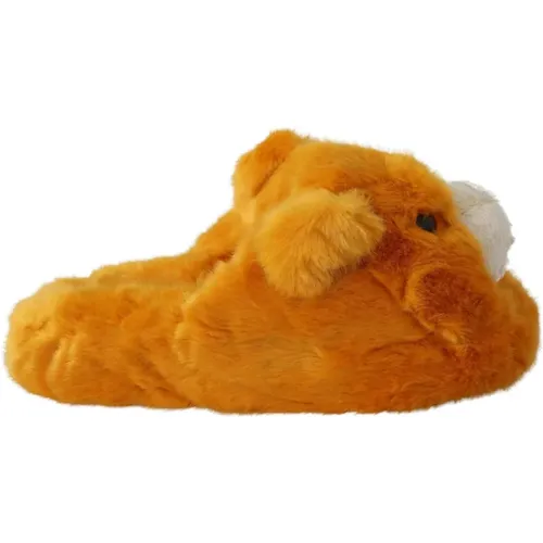 Gelbe Lion Logo Loafers Schuhe , Herren, Größe: 42 EU - Dolce & Gabbana - Modalova