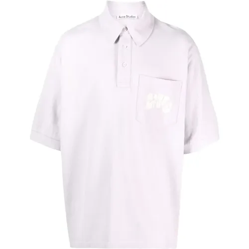 Logo Polo Shirt , Herren, Größe: M - Acne Studios - Modalova