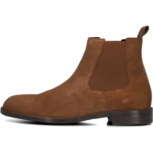 Braune Wildleder Chelsea Boots - Hugo Boss - Modalova