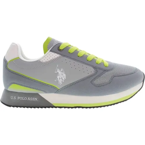 Polyester Sneaker with Contrasting Details and Logo , male, Sizes: 10 UK, 7 UK, 9 UK, 11 UK - U.s. Polo Assn. - Modalova