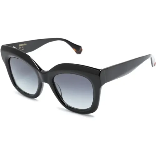 Schwarze Sonnenbrille mit Original-Etui , Damen, Größe: 51 MM - Gigi Studios - Modalova