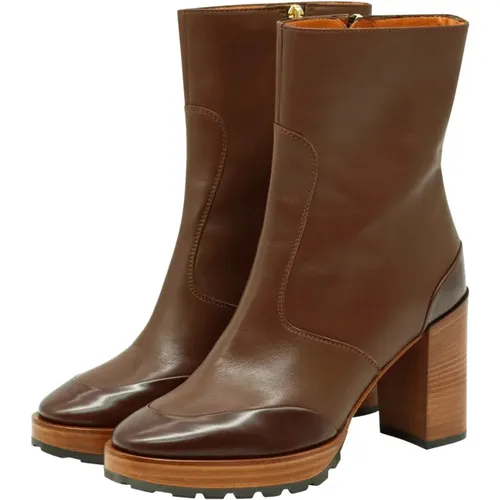 Abrasoft Castagnia Leather Boots , female, Sizes: 6 UK, 8 UK - Bervicato - Modalova