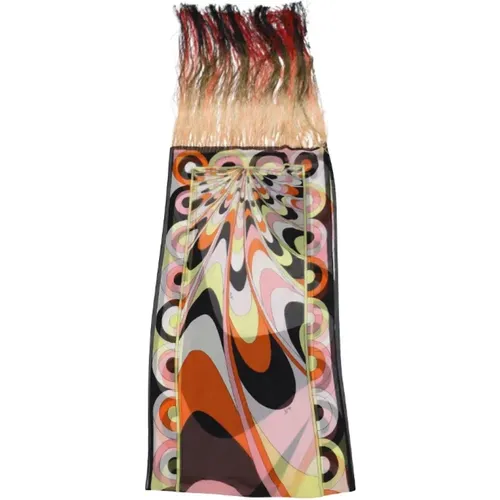 Pre-owned Silk scarves , female, Sizes: ONE SIZE - Emilio Pucci Pre-owned - Modalova