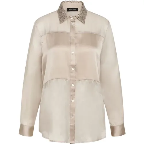 Sheerbbfunda Shirt Silver Cloud , female, Sizes: S - Bruuns Bazaar - Modalova