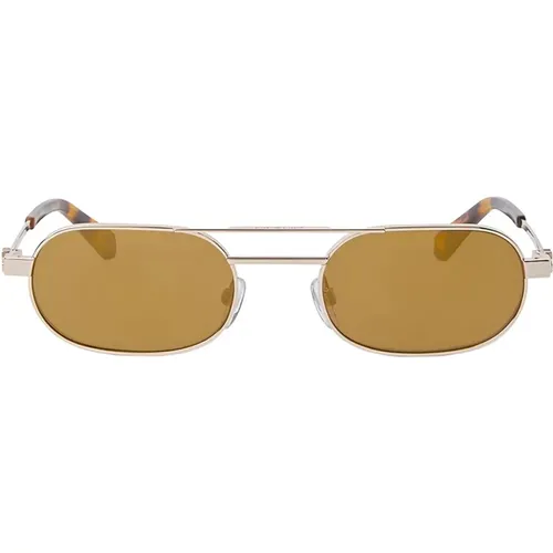 Vaiden Oval Metall Sonnenbrille - Off White - Modalova