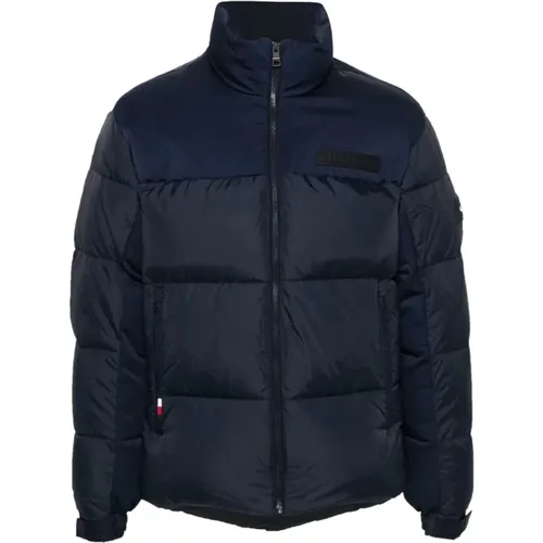 Blaue Steppjacke,Schwarze Steppjacke New York Stil - Tommy Hilfiger - Modalova