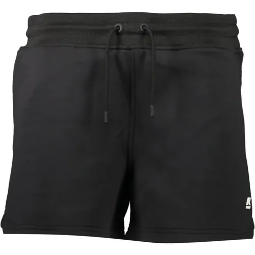 Sportliche Schwarze Damen Shorts mit Elastischem Bund , Damen, Größe: L - K-way - Modalova