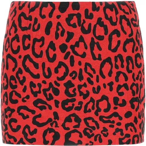 Printed Brocade Mini Skirt , female, Sizes: S - Dolce & Gabbana - Modalova