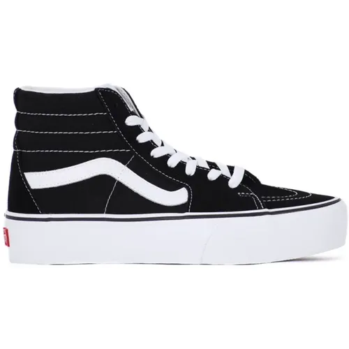 Hohe Plateau-Skate-Sneaker in Schwarz , Damen, Größe: 40 EU - Vans - Modalova