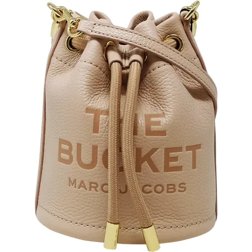 Rose Leder Micro Bucket Tasche , Damen, Größe: ONE Size - Marc Jacobs - Modalova
