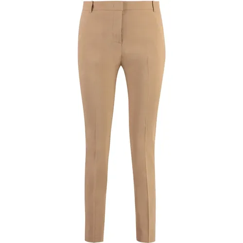 Schmale Leinen Zigarettenhose,Straight-Leg Hose mit Gesäßtaschen - pinko - Modalova