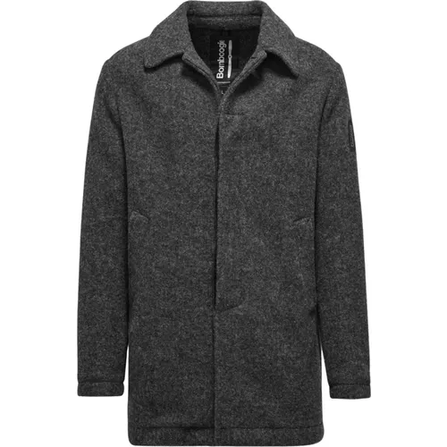 Wool Blend Coat with Collar , male, Sizes: 3XL - BomBoogie - Modalova