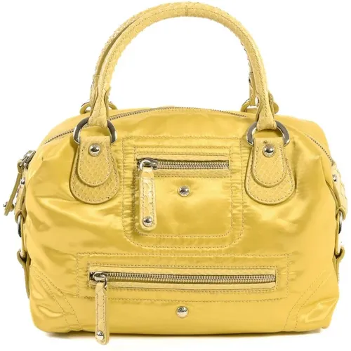 Gelbe Stoffhandtasche , Damen, Größe: ONE Size - TOD'S - Modalova