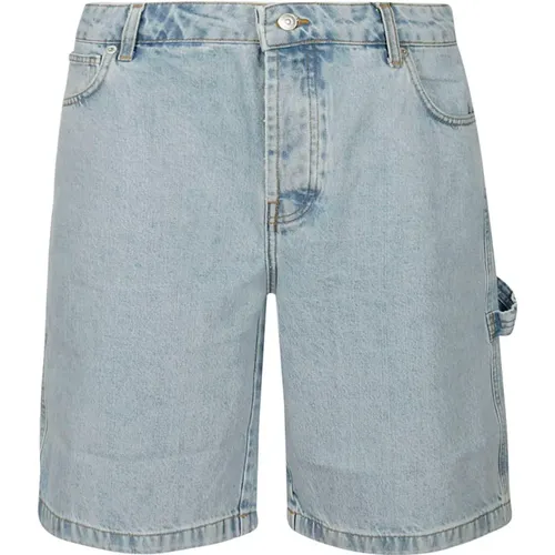 Le Short Jeans Delave , male, Sizes: W32 - Drole de Monsieur - Modalova