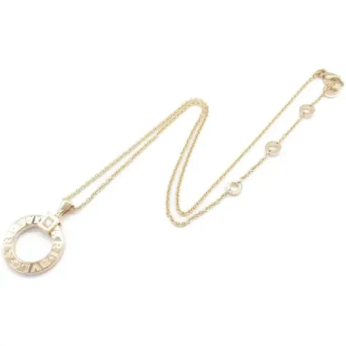 Pre-owned Gold necklaces , female, Sizes: ONE SIZE - Bvlgari Vintage - Modalova