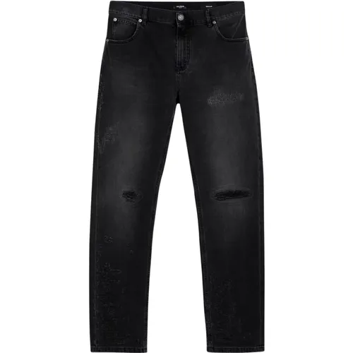 Regular Fit Denim Jeans , male, Sizes: W32, W33, W31, W34 - Balmain - Modalova