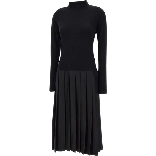 Wool Silk Cashmere Dress , female, Sizes: S, XS - Fabiana Filippi - Modalova