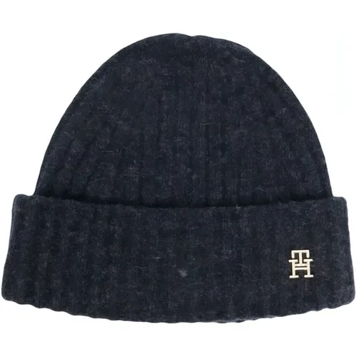 Fluffy beanie , female, Sizes: ONE SIZE - Tommy Hilfiger - Modalova