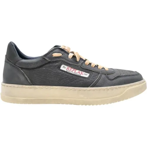Ryiu230000043 - Navy Sneakers , male, Sizes: 7 UK, 10 UK - Replay - Modalova