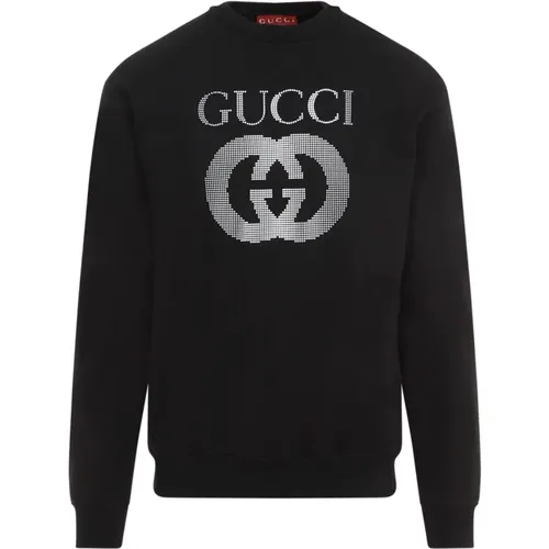 Schwarzer Sweatshirt Aw24 Stilvoll Bequem - Gucci - Modalova