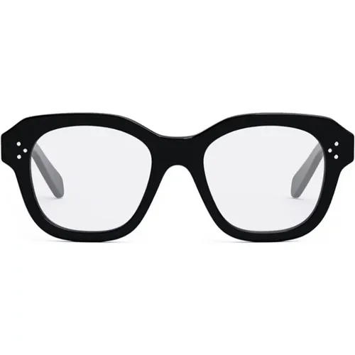 Quadratische Brille in Schwarz oder Schildpatt , unisex, Größe: ONE Size - Celine - Modalova