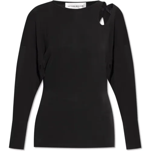 Top mit Cut-Out , Damen, Größe: M - Victoria Beckham - Modalova