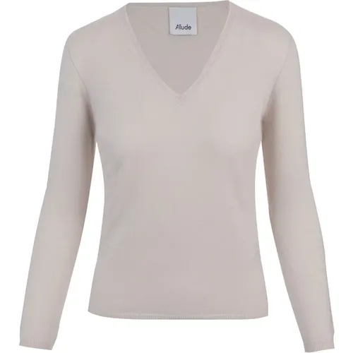 V-Neck-Strickwege , Damen, Größe: XS - allude - Modalova