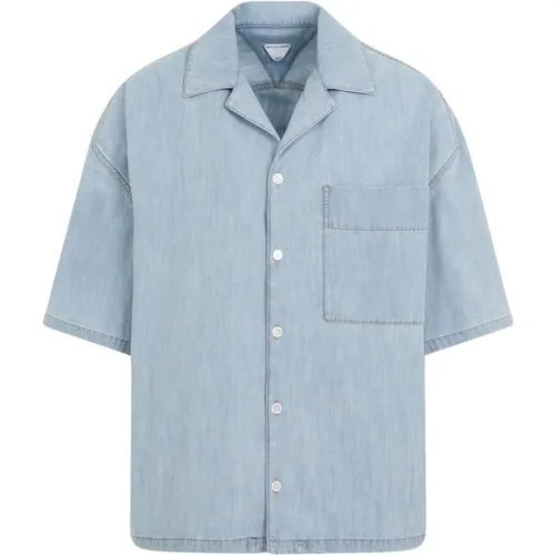 Chambray Shirt Aw24 , male, Sizes: S - Bottega Veneta - Modalova