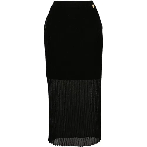 Knit Longuette Skirt , female, Sizes: S - Twinset - Modalova