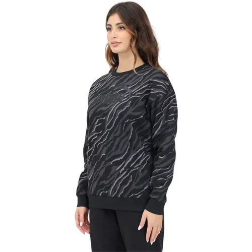 Animal Print Pullover , Damen, Größe: M - Puma - Modalova