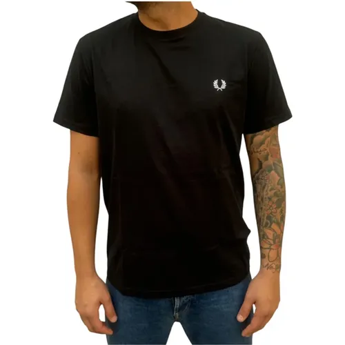 Lässiges Baumwoll T-Shirt , Herren, Größe: 2XL - Fred Perry - Modalova