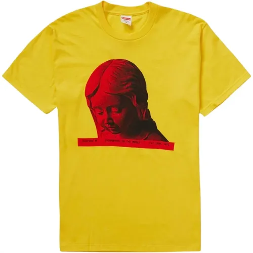 Exklusives Gelbes T-Shirt , Herren, Größe: XL - Supreme - Modalova