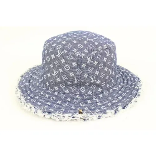 Pre-owned Denim hats , female, Sizes: ONE SIZE - Louis Vuitton Vintage - Modalova