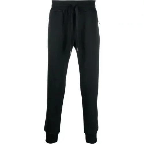 Elasticated Waist Jogging Pants with Zippered Pockets , male, Sizes: L - Dolce & Gabbana - Modalova