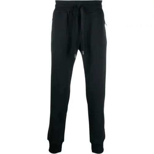 Elasticated Waist Jogging Pants with Zippered Pockets , male, Sizes: L, XL - Dolce & Gabbana - Modalova