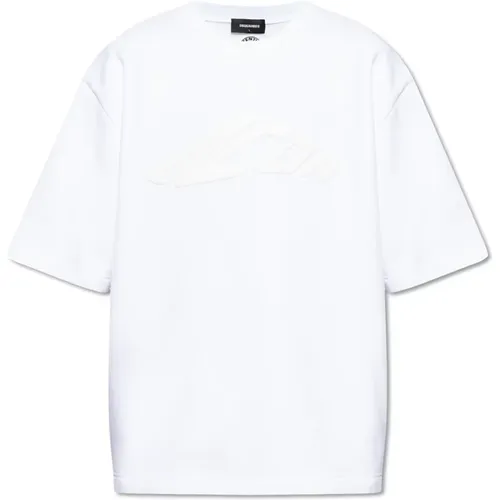 T-Shirt mit Logo , Herren, Größe: L - Dsquared2 - Modalova